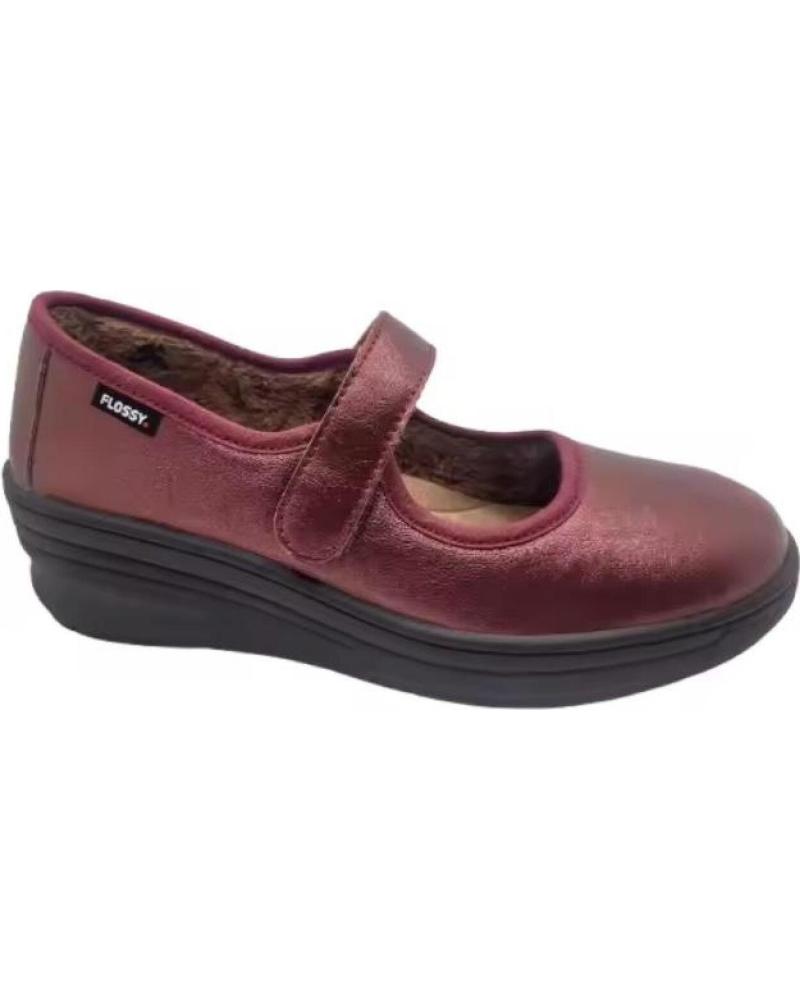 FLOSSY KEILABSATZ-SPANGENPUMPS MODELL 8403 BORDEAUX AZUL