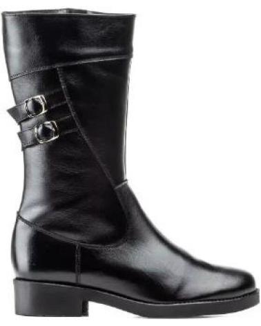 JAM LEATHER BOOTS MODEL 1010 WITH BLACK BUCKLES NEGRO
