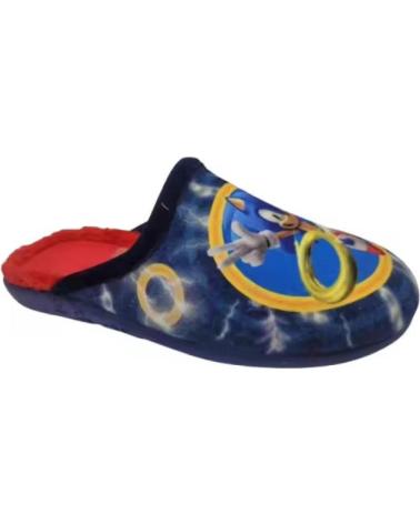 ZAPATILLAS DE CASA INFANTILES MICHU SONIC MODELO 7184 - AZUL AZUL