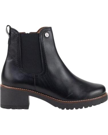 PITILLOS CHELSEA STIEFELETTE AUS SCHWARZEM NAPPALEDER MIT 4CM ABSATZ NEGRO