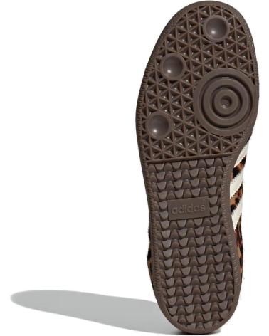 SCARPE ADIDAS SAMBA OG JI2734 STAMPA ANIMALIER LEOPARDO CON DETTAGLI CREMA E ROSSI BROWN