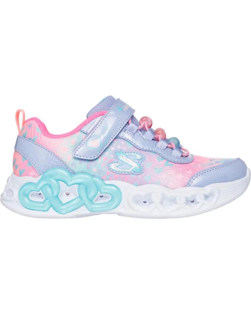 SKECHERS ZAPATILLAS INFINITE HEART LIGHTS HEARTS MORADO MORADO