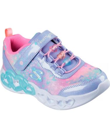 SKECHERS ZAPATILLAS INFINITE HEART LIGHTS HEARTS MORADO MORADO
