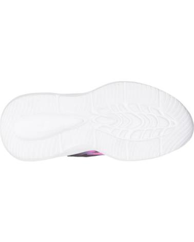 SKECHERS S-LIGHTS SOLA GLOW NEGRO MORADO ROSA CON LUCES NEGRO