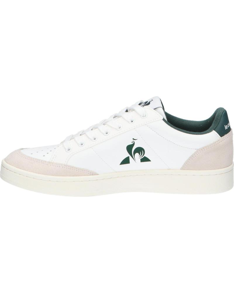 Deportivas de Hombre LE COQ SPORTIF ZAPATILLAS LE COURTNET 2520628 BLANCAS Y VERDES OPTICAL WHITE-TREKKING GREEN