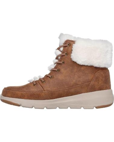 SKECHERS BOOTS 144202 TAUPE LEATHER CUERO