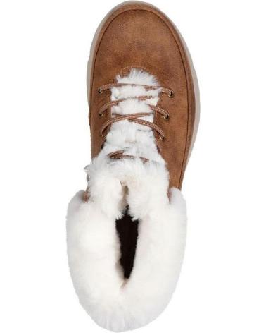 SKECHERS BOOTS 144202 TAUPE LEATHER CUERO