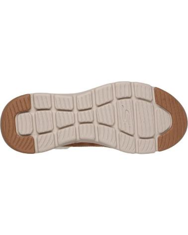 SKECHERS BOOTS 144202 TAUPE LEATHER CUERO