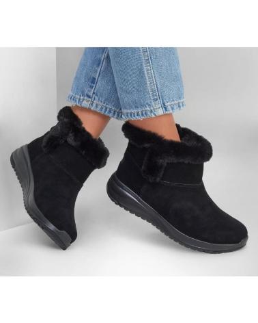 SKECHERS 144775 BLACK SUEDE ANKLE BOOTS NEGRO