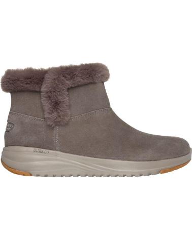 SKECHERS 144775 TAUPE SUEDE ANKLE BOOTS TAUPE