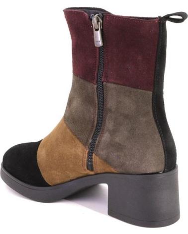 KAMINA S1202 STIVALETTI IN CAMOSCIO MULTICOLORE MULTICOLOR