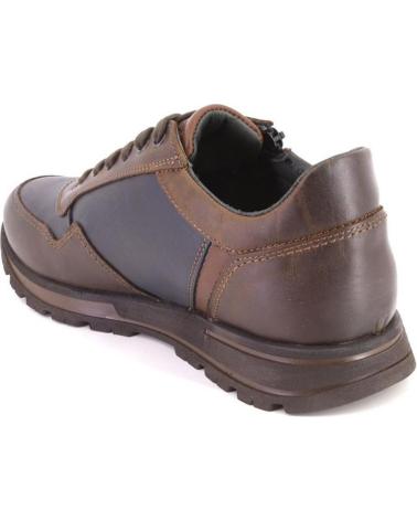 SNEAKERS CASUAL IN PELLE MARRONE ZEN 75003 CUERO