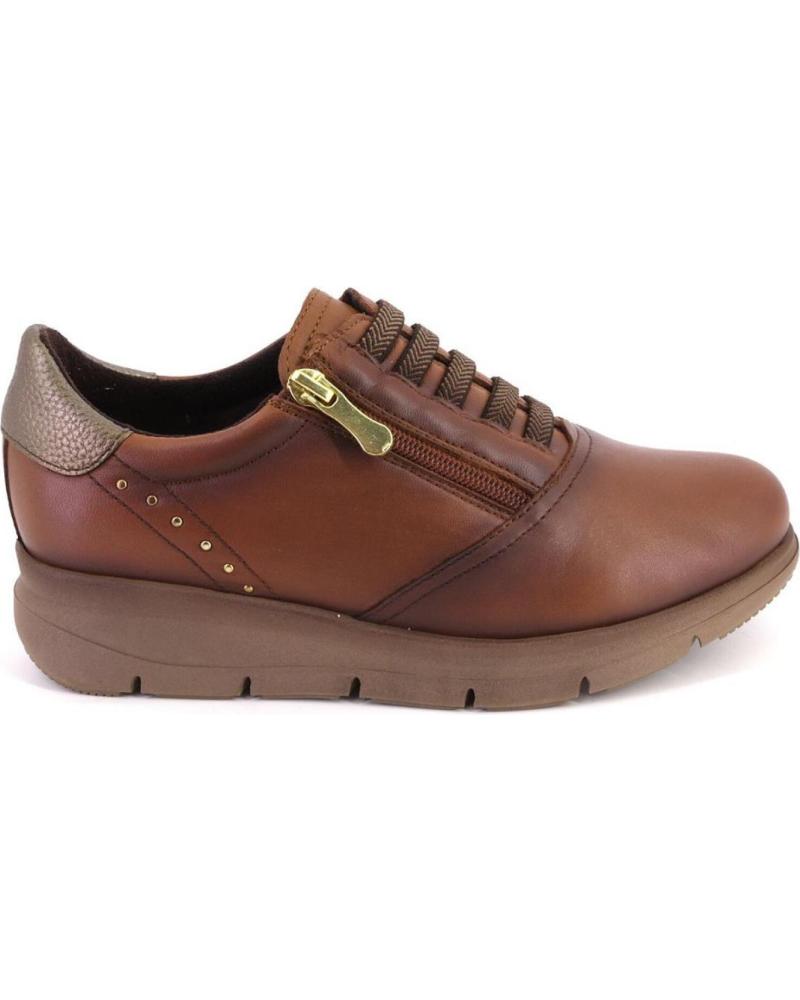 KAOLA 6145 - LEATHER SHOES WITH ZIPPER AND LACES CUERO