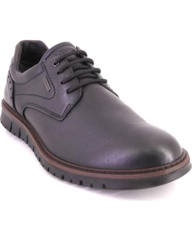IGI&CO 86152 - SAPATOS DE COURO PRETO COM ATACADORES NEGRO