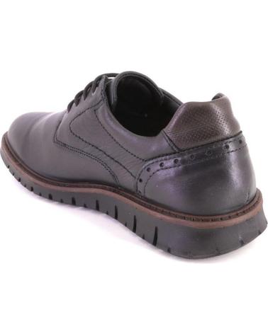 IGI&CO 86152 - SAPATOS DE COURO PRETO COM ATACADORES NEGRO