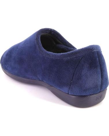 DEVALVERDE 3547 ZAPATILLAS DE INTERIOR AZUL MARINO CON CIERRE AJUSTABLE AZUL MARINO