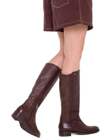 WONDERS BOTAS PLANAS MUJER 54100 MARRON MARRóN