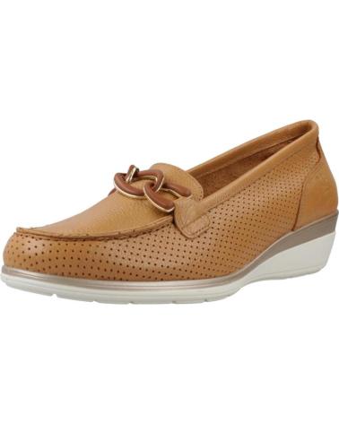 24 HORAS ZAPATOS CONFORT MUJER MODELO 26410 COLOR MARRON CUERO