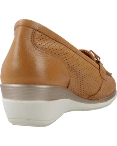 24 HORAS ZAPATOS CONFORT MUJER MODELO 26410 COLOR MARRON CUERO
