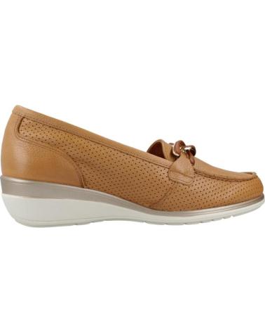 24 HORAS ZAPATOS CONFORT MUJER MODELO 26410 COLOR MARRON CUERO