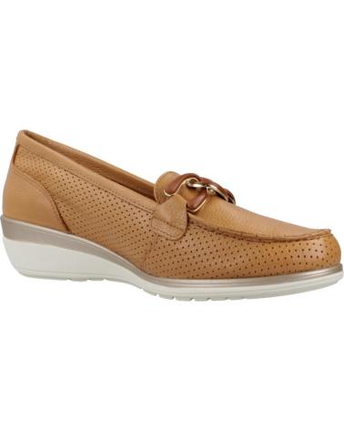 24 HORAS ZAPATOS CONFORT MUJER MODELO 26410 COLOR MARRON CUERO