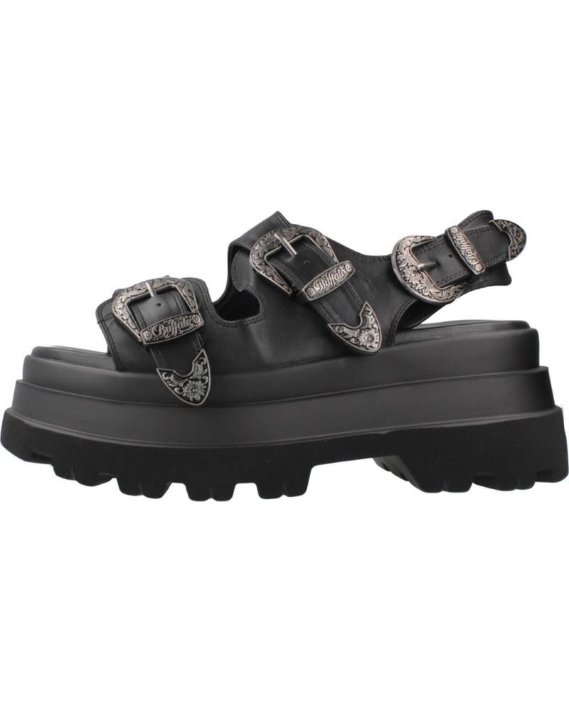 BUFFALO SANDALIAS MUJER MODELO ARI WEST COLOR NEGRO BLACK