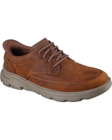 SKECHERS SLIP-INS 205517 EN CUERO MARRÓN CUERO