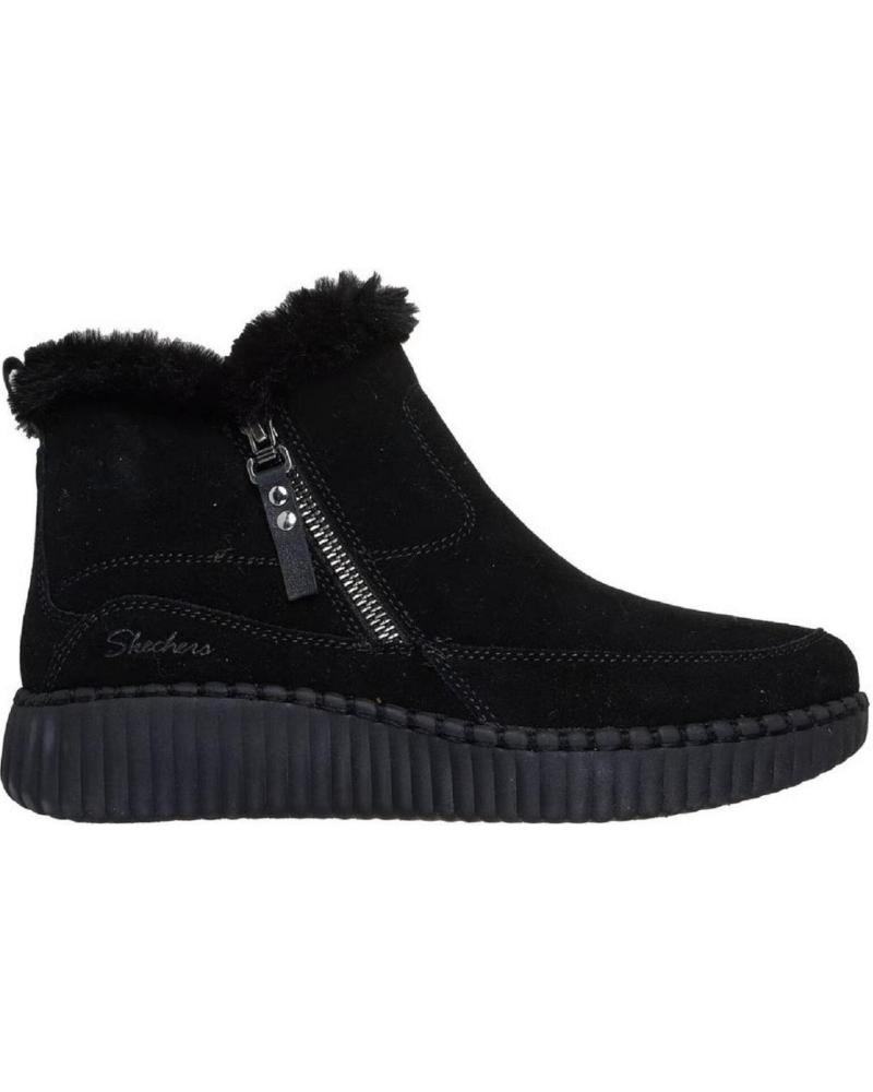 SKECHERS 168108 BLACK SUEDE BOOTS NEGRO