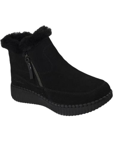SKECHERS 168108 BLACK SUEDE BOOTS NEGRO