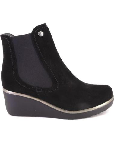 PITILLOS 20237 WILDLEDER-STIEFELETTEN SCHWARZ NEGRO