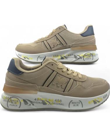 TIMBOS DEPORTIVA DE MUJER KAKI 132118 BLANCO