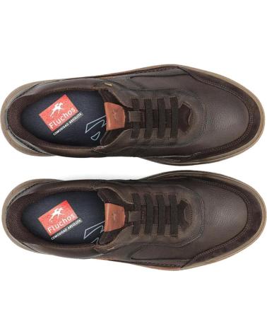 FLUCHOS SCARPA ROCKY F2253 PELLE MARRONE CON LACCIO ELASTICO CAFE