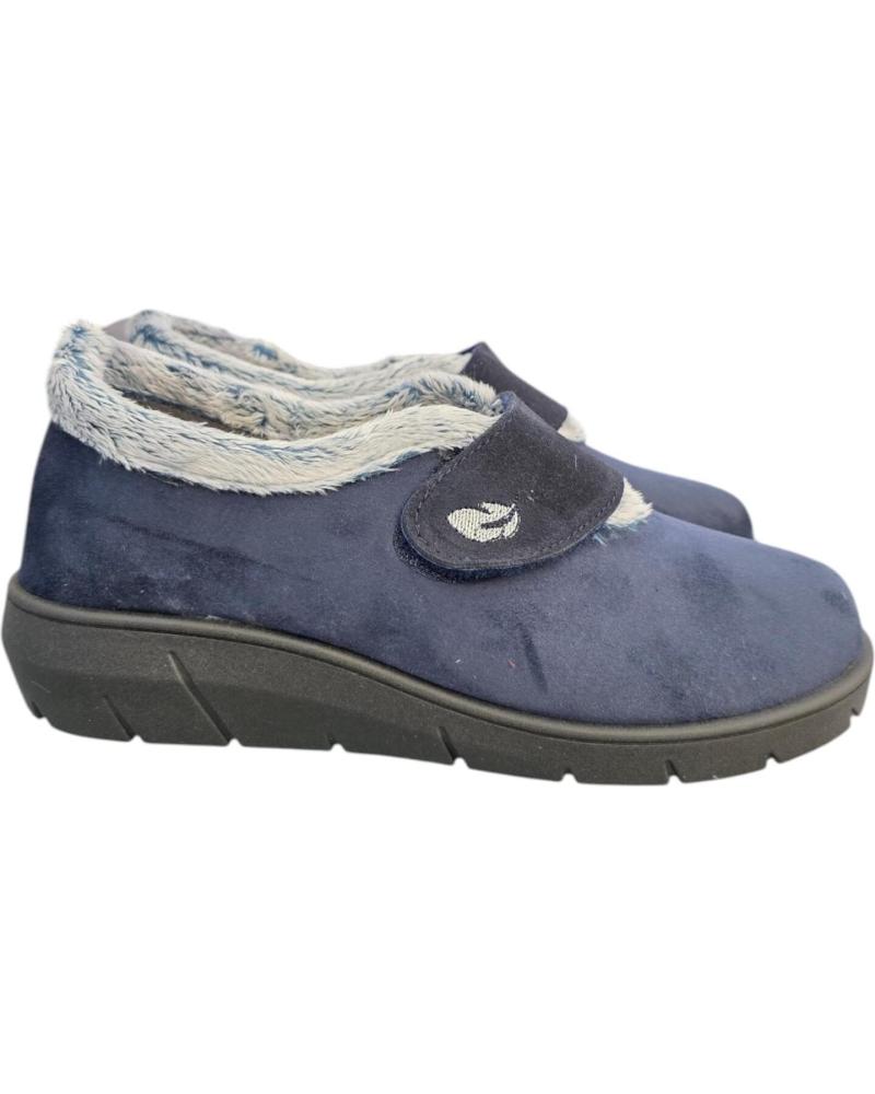 PLUMAFLEX CHAUSSONS 14117 MARINE AVEC FERMETURE ADHÉRENTE ET DOUBLURE DOUCE AZUL