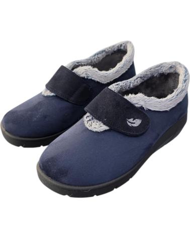 PLUMAFLEX CHAUSSONS 14117 MARINE AVEC FERMETURE ADHÉRENTE ET DOUBLURE DOUCE AZUL