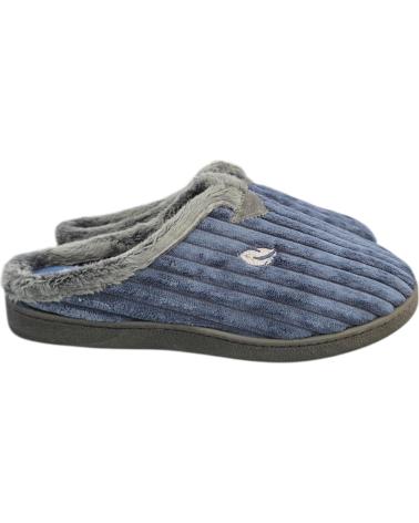 ROAL CHAUSSONS TYPE MULE 12027 MARINE À TEXTURE NERVURÉE AZUL