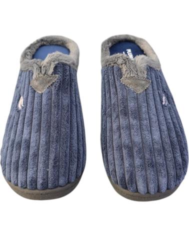 ROAL CHAUSSONS TYPE MULE 12027 MARINE À TEXTURE NERVURÉE AZUL