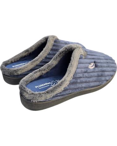 ROAL CHAUSSONS TYPE MULE 12027 MARINE À TEXTURE NERVURÉE AZUL