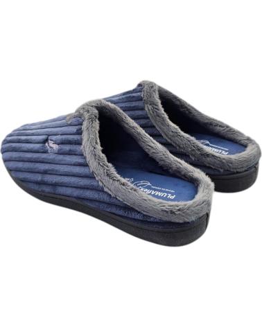 ROAL CHAUSSONS TYPE MULE 12027 MARINE À TEXTURE NERVURÉE AZUL
