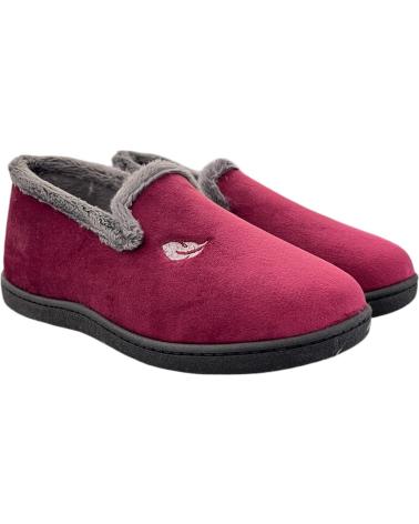 PLUMAFLEX ZAPATILLAS DE CASA CERRADAS 12203 HOLLAND BURDEOS CON COPETE BURDEOS