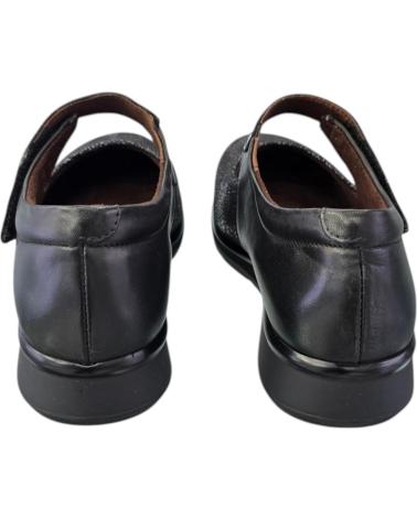 PITILLOS MARY-JANES SPORT 10712 AUS SCHWARZEM LEDER NEGRO