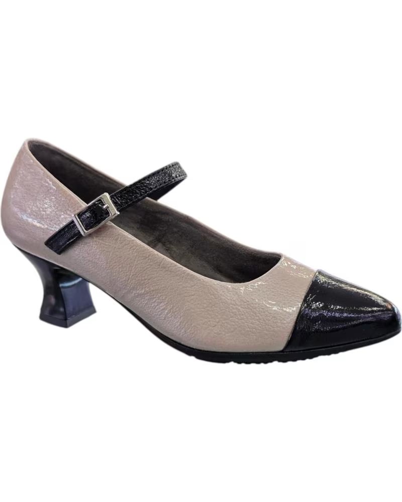 Inicio-PITILLOS-PITILLOS MERCEDITAS BICOLOR 10851 NUDE Y NEGRO CON TACÓN ESCULPIDO-NEGRO