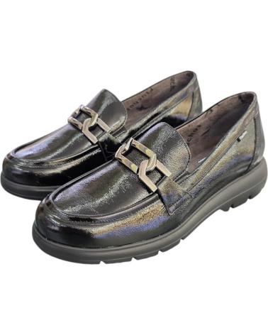 FLUCHOS MOCASIN ESTRIBO NAPLACK NEGRO