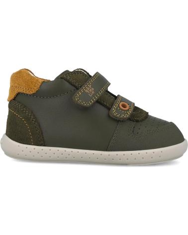 BOTTINES RESPECTUEUSES GARVALÍN BAREFOOT 251310 KAKI MILITAIRE POUR ENFANT VERDE
