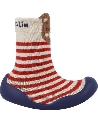 GARVALIN CALCETIN CON SUELA DE GOMA GARVALIN 251320 OSITO BEIGEA103