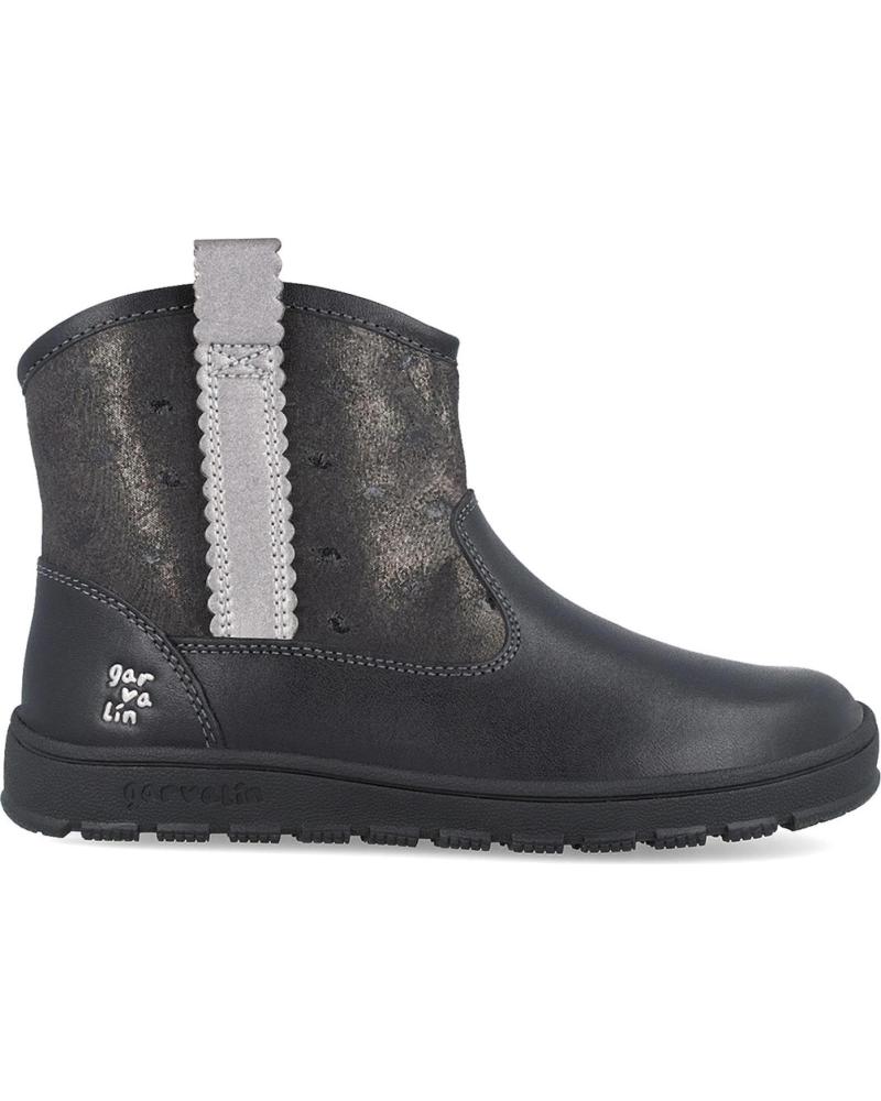 GARVALIN BOTAS PARA NINA 251501 FLORES SOFT NEGROA054