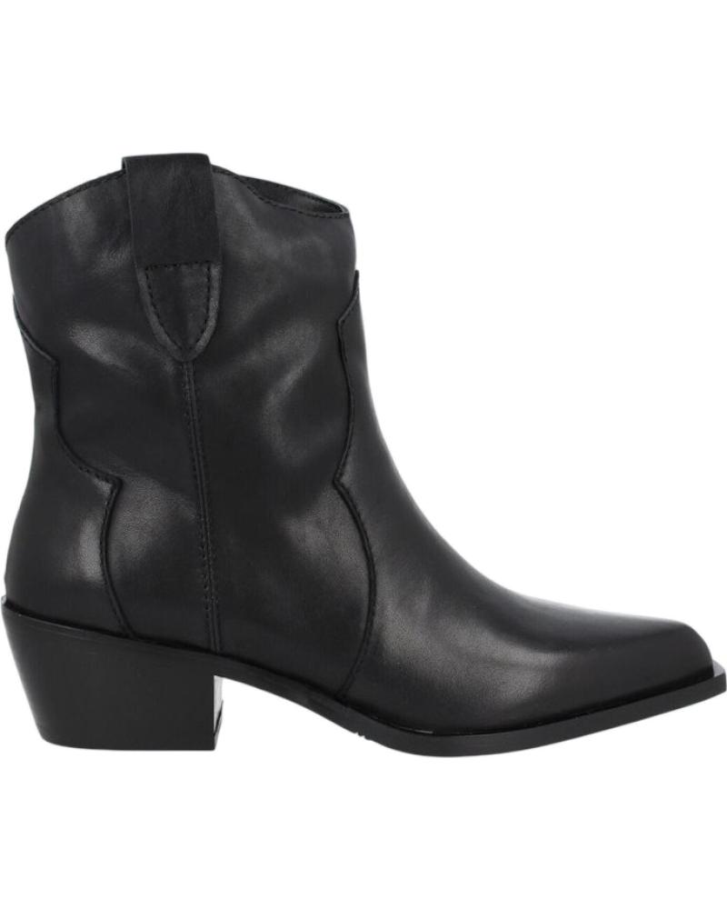 BOTTINES COWBOY ITSE DALLAS NOIRES EN CUIR NEGRO