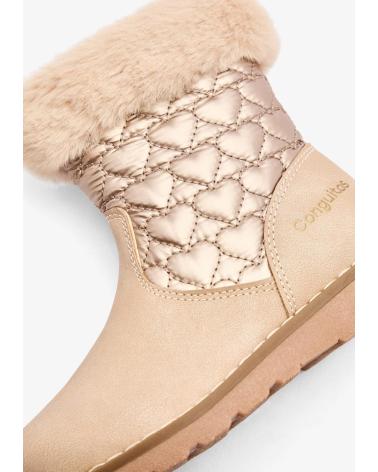 BOTÍN BW BREAK WALK ACOLCHADO CORAZONES 113041, COLOR BEIGE BEIG