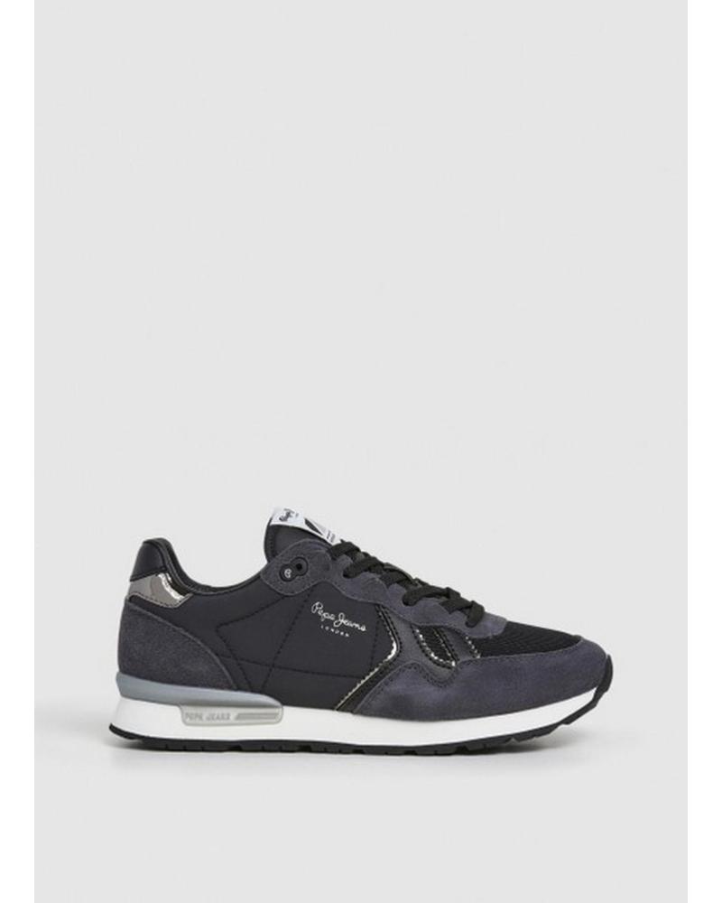PEPE JEANS RUNNIG SNEAKERS BLACK NEGRO