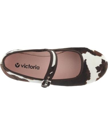 VICTORIA GONG-FU 1080117 WHITE LEOPARD VELVET MARY JANES BLANCO