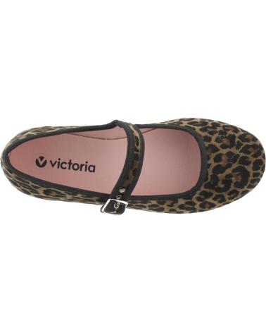 VICTORIA BALLERINE GONG FU VELLUTO LEOPARDO 1080117 LEOPARDO